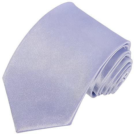 Minicloss Herren Krawatte 8cm - Klassische Elegante Krawatte für Hochzeit und Büro - Einfarbig Formell (Helles Lila)