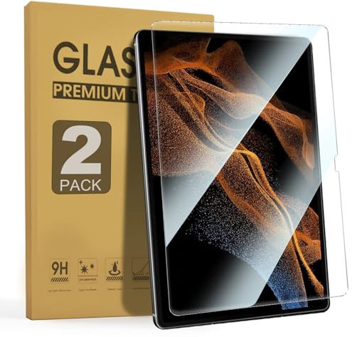 Junfire 2 Stück Schutzfolie Anti Blaulicht Glare für Samsung Galaxy Tab S10 Ultra 2024/S9 Ultra 2023/S8 Ultra 14,6 Zoll, Displayschutzfolie Blauer Lichtfilter aus 9H gehärtetem Glas