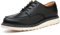 SL-Saint Fatto a Mano da Uomo Morbido Moc Toe Stivali alla Moda Classic Good-Year-Welted Scarpe in Pelle Bovina (Nero, Adulto, Uomo, 46, Numero, Sistema Taglie Calzature EU, Media)