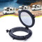 8'' Porthole Round Black Transparent Opening Campervan Window Tempered Glass Porthole Window for Vans Boat Yacht RV, Outer Diameter 21cm