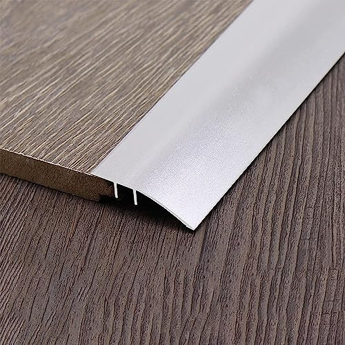 Floor Transition Strip Floor Divider Strip, Metal Carpet Trim Transition Strip for Front Door, Uneven Floor Transition Strip Doorway Reducer, Extra Wide Threshold Transition Strips for Carpet to Tile,