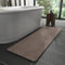 KAZOLEN rutschfeste Badematte Super Absorbierende Badezimmerteppich: dünn 40 x 120 cm Waschbar schnelltrocknende Badvorleger Duschvorleger für Dusche, Badewannen und Badezimmer, Toilette, braun