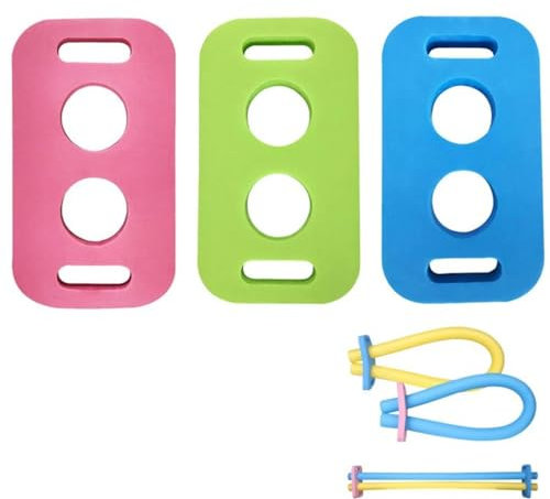 Tedious Poolnudel Verbinder | 3 Stück Schaumnudel Anschlüsse | Eva Schwimmnudeln Builde Verbindungsstücke mit 2 Querlöchern | Schaumstoff Stabverbinder für Poolzubehör (zufällige Farbe)