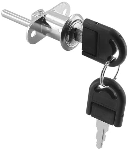 OQKAHIV Cerradura para Cajón y Archivo con 2 Llaves - Ideal para Muebles de Oficina y Escritorio de Ordenador, Archivadores, Armarios y Vitrinas - Fácil de Instalar y Usar - 1 Pieza,