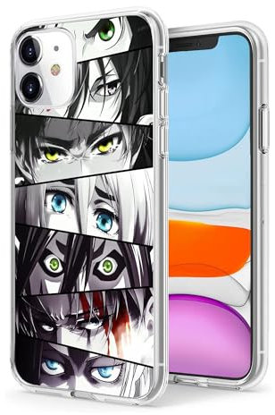 WANGQINHAI Schutzhülle für iPhone 11, Anime Cool Manga, TPU, Fallschutz, stoßdämpfend, kratzfest, transparent, Anime-Attack-on-Titan-Comic-2