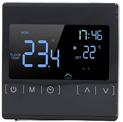 Thermostat Programmable 240V, Programmable Digital Thermostat Smart Touch Screen Home Thermostat for Sweat Steaming Room AC85V to Programmable Digital Thermostat