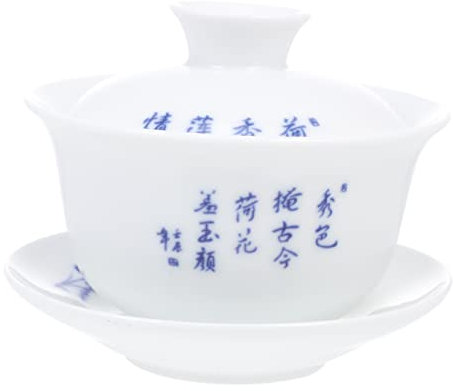 Hoement 1set Tureen Ceramica Vintage Con Coperchio Per Servire Tè Elegante Tazza Da Tè Porcellana Per Infusi e Foglie Sciolte e Antiscivolo Per Uso Quotidiano e Occasioni Speciali