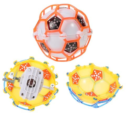 VICASKY 2stücke Leuchtender Fußball Mit Springball-Funktion Für Junge Mädchen Indoor Und Outdoor Geeignet Blinkendes Lichtspielzeug Batteriebetrieben Langlebiges Kinderfußballspielzeug