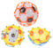 VICASKY 2st Leuchtender Fußball Led-Kugeln Mit Blinkenden Lichtern Kinderfußball Leuchtende Hüpfbälle Mini-leuchtkugel Fitnessball Hüpfen Leichter Fußball Leuchtkugel Für Kinder Plastik