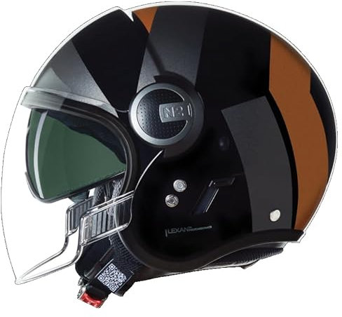 NOLAN HELMET N21 VISOR 06 TANGENTE 352 M, Black/Grey/Earth