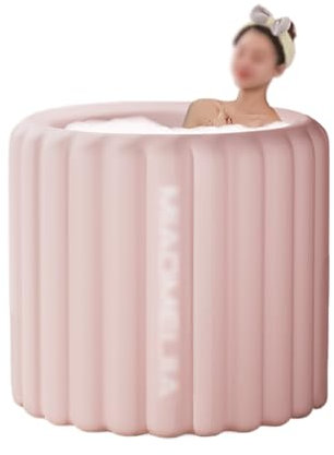 Aufblasbare Badewanne Erwachsene Rund, Tragbare Badewanne, Schnell Aufblasen, Einteiliges Formteil, Gute Wärmedämmung, Ideal für Heißes Bad, Eisbad