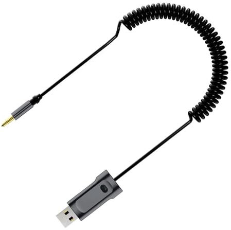 Yingtop Récepteur Bluetooth 5.1 pour Voiture, avec Prise AUX 3,5 mm et Adaptateur Audio sans Fil USB, avec Microphone et câble intégrés, Rapport de Navigation Bluetooth pour la Musique et Les appels