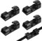 HZXINYI 40 PCS Cable Clips - Self Adhesive Cable Management Clips Cable Wire Holder Plastic Organizer Cord Clips for Home Office Car Desktop PC TV Computer Cable Management (Black)