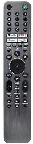 XINFUTE New RMF-TX621U Bluetooth Voice Remote Control fit for Sony Bravia TV with Backlight KD-50X85J KD-55A90J KD-55X9500G KD-65X8500G
