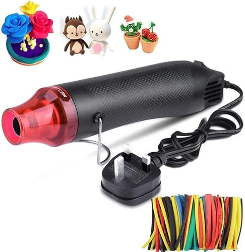 Portable Mini Heat Gun, Handheld Hot Air Gun 300W Cable Heat Gun Mini Hot Air Gun Embossing Heat Tool Electrical Heat Tool for DIY Shrink Wrapping Plastic Fabric