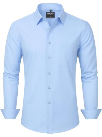 Hemd Herren Langarm Weiße Business Hemden Casual Herrenhemd Freizeithemden