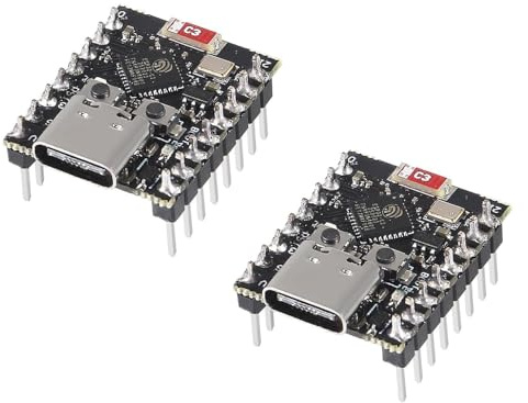 DUBEUYEW 2X ESP32-C3 Super Mini Entwicklungsboard Esp32-c3 Mini verlötet