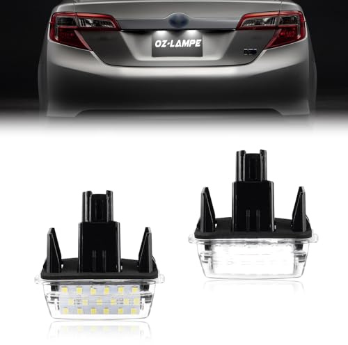 OZ-LAMPE Kennzeichenbeleuchtung für Toyota YARIS CAMRY HYBRID COROLLA | 2 Stücke LED Kennzeichen Beleuchtung PRIUS C RACTIS VERSO-S mit Canbus Fehlerfrei