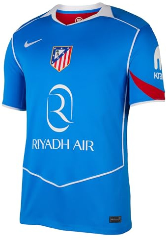 NIKE Atlético Madrid 2025/26 Stadium Third Dri-Fit Total 90 Replika-Fußballtrikot Für Herren, Photo Blue/Sport Red/White/White, HM3200-407, S