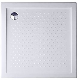 Durovin Bathrooms 900 x 900 x 40mm Shower Tray Anti Slip Surface Various Sizes,Acrylic Material, Square Shape