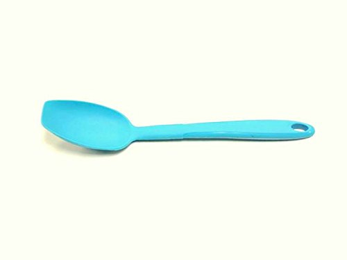 Kochblume Soßenlöffel S | Premium-Silikon | Hitzebeständig | Spülmaschinenfest | 24cm | Farbe: türkis
