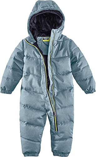 Killtec Unisex Kinder karter mini Overall In Daunenoptik Mit Kapuze, rauchblau, 74-80 EU