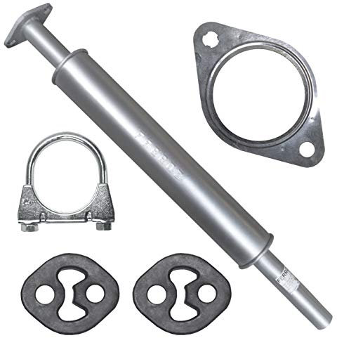 Adamot Mitteltopf Auspuff Mittelschalldämpfer für Focus 2 II MK2 auch C-Max I 1 MK1, Focus CC 2 II MK2 1.6i 16V 1.8i 16V 2.0i 16V