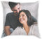 PROMO SHOP - Cojin Personalizado 35 x 35 cm, Relleno Incluido, Regalos Personalizados, Color Blanco con Suave Acabado y Cierre de Cremallera Lateral, San Valentin, Regalos Parejas