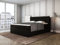 Betten Jumbo King Boxspringbett 180x200 cm mit 7-Zonen TFK Härtegrad H2 und 10 cm V2-Topper | Farbe Schwarz | div. Größen verfügbar