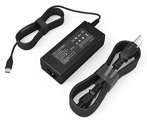 Cargador USBC Chromebook de 45 W para Lenovo Chromebook Charger: para Lenovo 500e 300e 100e C330 S330 C340 S340 S345 Chromebook Charger 2ª generación, tipo C cargador de ordenador portátil Adaptador