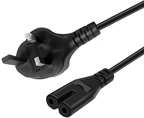 Power Cable Replacement for Amazon Echo Studio Sub Link Amp Figure 8 UK Mains Plug AC Cord