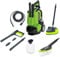 Greenworks G40 Pressure Washer, 135 Bar, 480L/hour, 1900W with 6m Hose and Cleaning Accessories, Long Life Metal Pump Head, 3 Year Guarantee, 230V