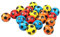 BEMIRO 4er Set Antistressball Fußball - 4 Farben ca. 4,5 cm, Knautschball, Anti Stress Ball Kinder, Stressball für Kinder und Erwachsene