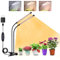 2 teste di luce per piante, Lampada per Piante LEDs, Lampada Piante Coltivazione, Luce di crescita a spettro completo, Lampada di Crescita con Timer Auto on/off 3H/9H/12H per Frutta Verdure Fiore