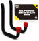 SOL 2pk All Purpose Metal Utility Hook – Heavy-Duty Wall-Mounted Hooks for Secure Storage – Ideal for Hanging Garden Tools, Bicycles, Ladders & DIY Equipment in Sheds, Garages & Workshops