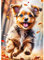 AIRDEA Glücklicher lächelnder Hund Diamond Painting Kits für Erwachsene, DIY 5D Diamond Art Paint mit runden Diamond, Full Drill Gem Art Painting Kit für Home Wall Decor Geschenke 30x40cm