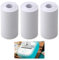 3 Pcs Thermal Paper Mini Printer Stickers for Smartphone, 53mm x 6.5m Small Printer, Photo Printer for Smartphone, Ideal for Bluetooth Mini Thermal Printers, DIY P