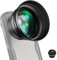 NEEWER HD 85mm Teleobjektiv für Handy nur für Hintere Platine mit 17mm Gewinde 2,5X Vergrößerung Kompatibel mit SmallRig Handykäfig NEEWER Hülle iPhone Samsung mit 17mm Objektivadapter & Blende LS-59