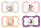 Mam Day & Night Mam Air Silicone Dummy, 16+ Mam Air Night Uni Mix, set of 6 2 sterilised transport boxes.