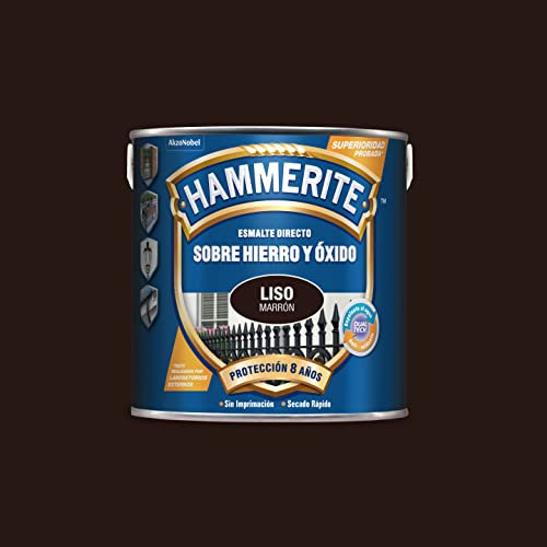 Hammerite Esmalte Liso Brillante, Marrón, 2.5 l (Paquete de 1)