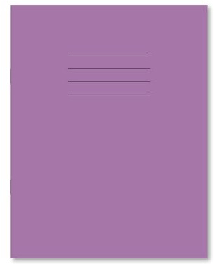 Hamelin 9 x 7-Inch 10 mm Squared 80 Pages Exercise Book - Purple (Pack of 100)