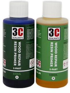 3C Sealants Wood Repair Resin Primer 2-Part 200ml