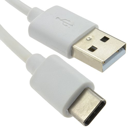 kenable USB 2.0 Type A to Type C Cable Data Transfer & Charging Lead White 0.5m/50cm