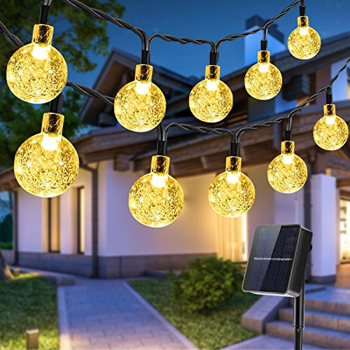 VIFLYKOO Solar Lichterkette Aussen 7.5M, 50 LED Lichterkette Außen Solar, 8 Modi IP65 Wasserdicht Solarlichterkette Outdoor Wetterfest für Garten, Balkon, Terrasse, Hof, Party