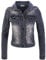 Rock Creek Damen Jeans Jacke Übergangs Jacke Denim Blouson Stretch Kurz Classic Jeansjacken Urban Stonewash D-401 Grau XS