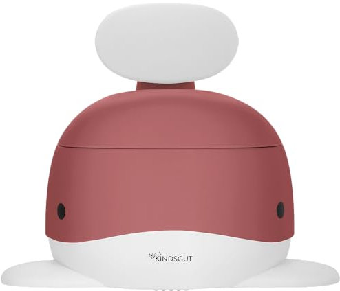 Kindsgut Pot pour bébé, Design de Baleine adapté aux Enfants et Couleurs discrètes, Toilette Enfant pour l'apprentissage de la propreté, rose foncé