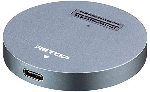 NVMe to USB Docking Station, RIITOP M.2 PCIe NVMe SSD to USB 3.1 C Reader Adapter for M.2 M-Key NVMe SSD