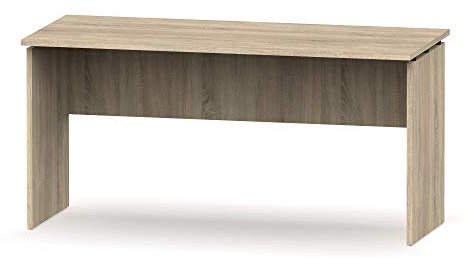 MUEBLES PITARCH | Mesa Despacho, Escritorio Grande de Estudio de Ordenador, Oficina, Roble Cambrian, 76x155x68cm (Alto x Ancho x Fondo) Moderna Modelo Rívoli