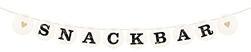 renna deluxe SNACKBAR Girlande für die Hochzeit Hochzeitsgirlande Dekoration Hochzeitsdeko Sweettable Saltybar Donutwall (Gold) | Handmade in Deutschland