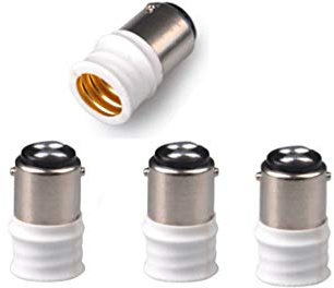ShuoHui 4 Stück B15/BA15D Auf E14 Adapter Lampenfassungen Glühbirnen Konverter Halter Neu DE
